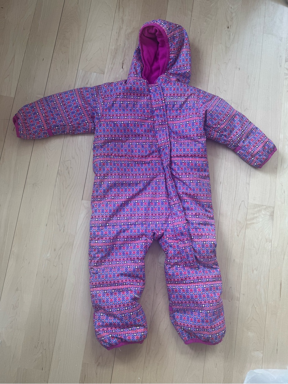 Columbia pink  18-24 months Snowsuit with Hood